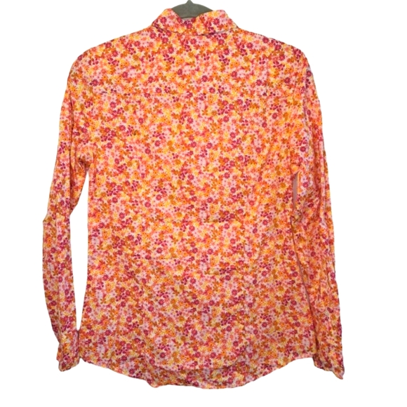 J. Crew Pink Floral Button Down Shirt Size Small - Picture 2 of 8